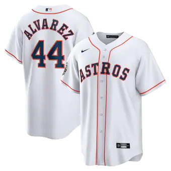 mens nike yordan alvarez white houston astros 2022 world se